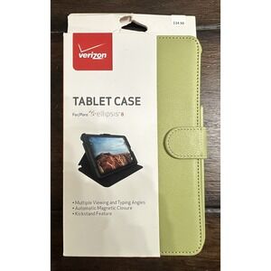 Verizon‎ Folio Stand Tablet Case for Ellipsis 8 Kickstand Magnetic Green NEW